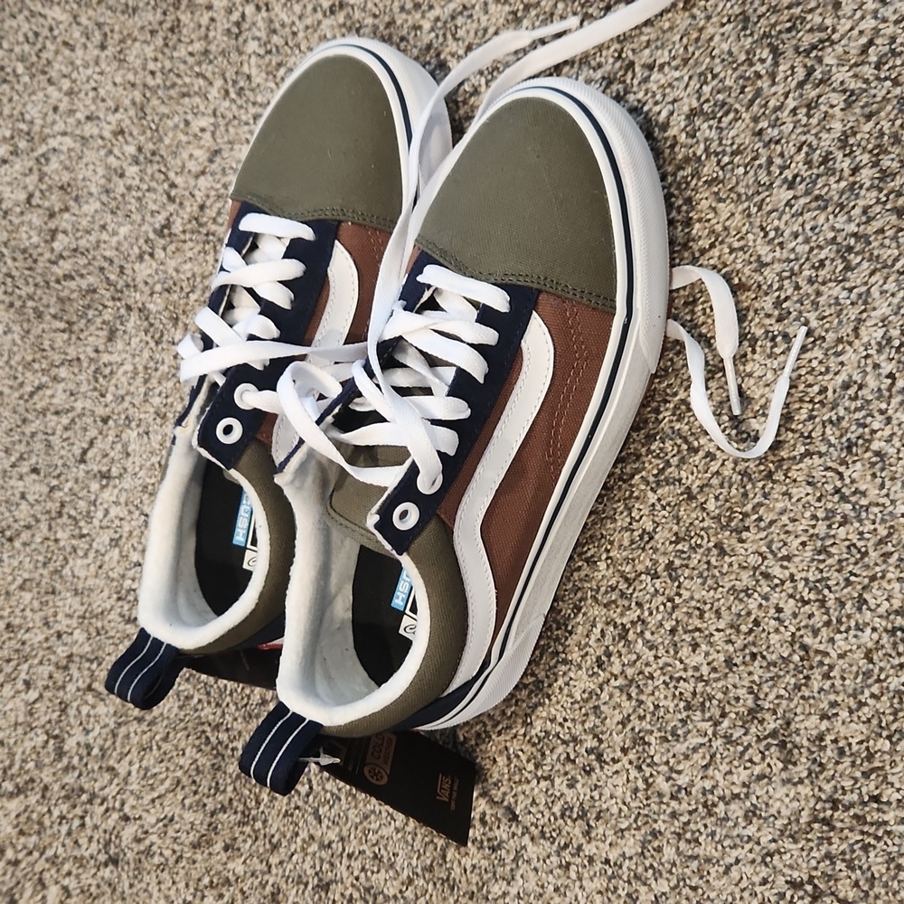 Vans old school customs made for cold weather.  Fleece Lined Inside